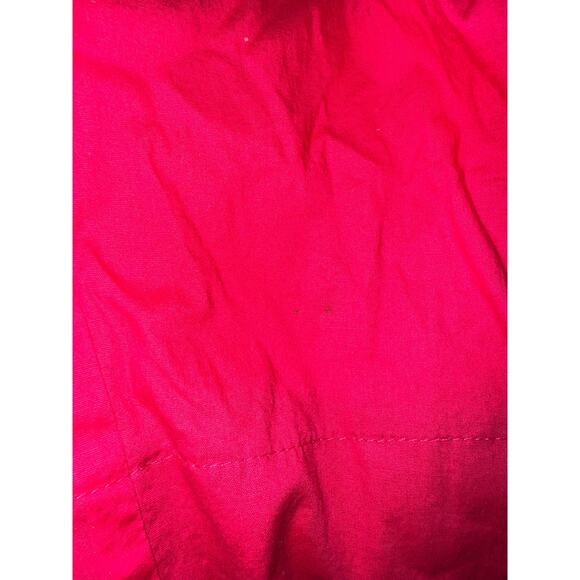 Vintage Vixen Hot Pink Cotton 3/4 Sleeves Shoulder Pads Cropped Blazer Blouse - Picture 13 of 13